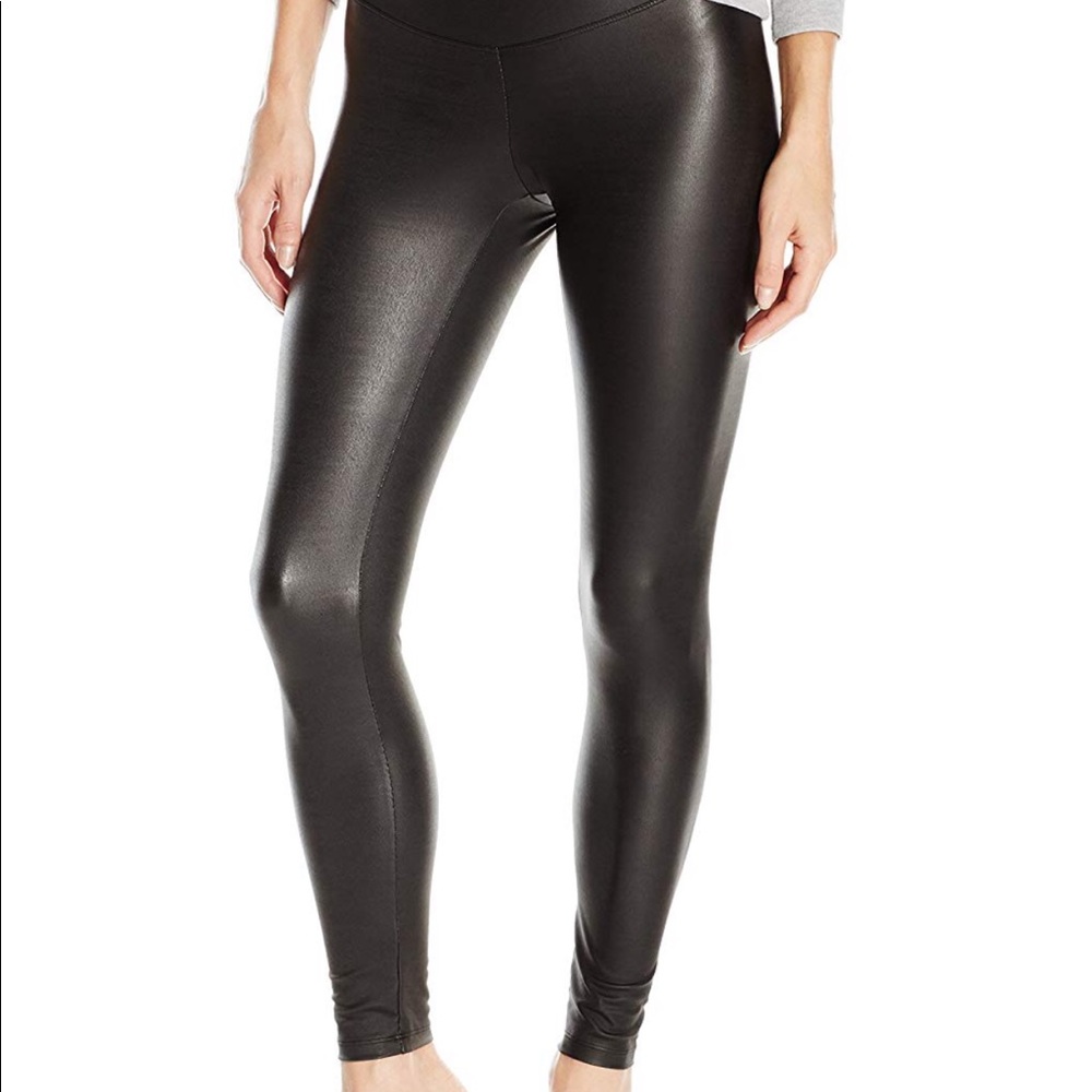Yummie faux leather leggings
